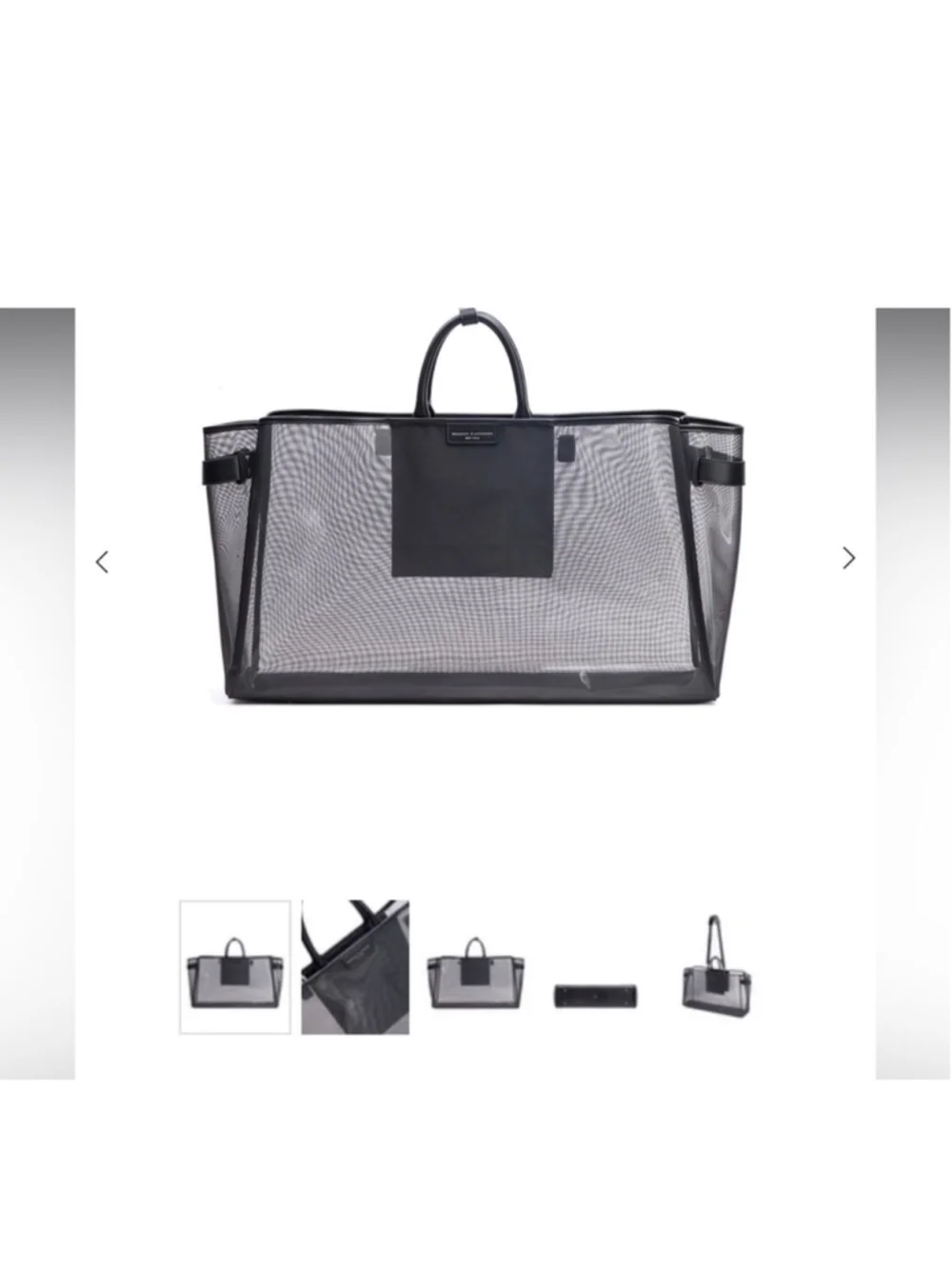 NEW Brandon Blackwood Green Market Mesh PVC Tote Jumbo Duffle Crossbody